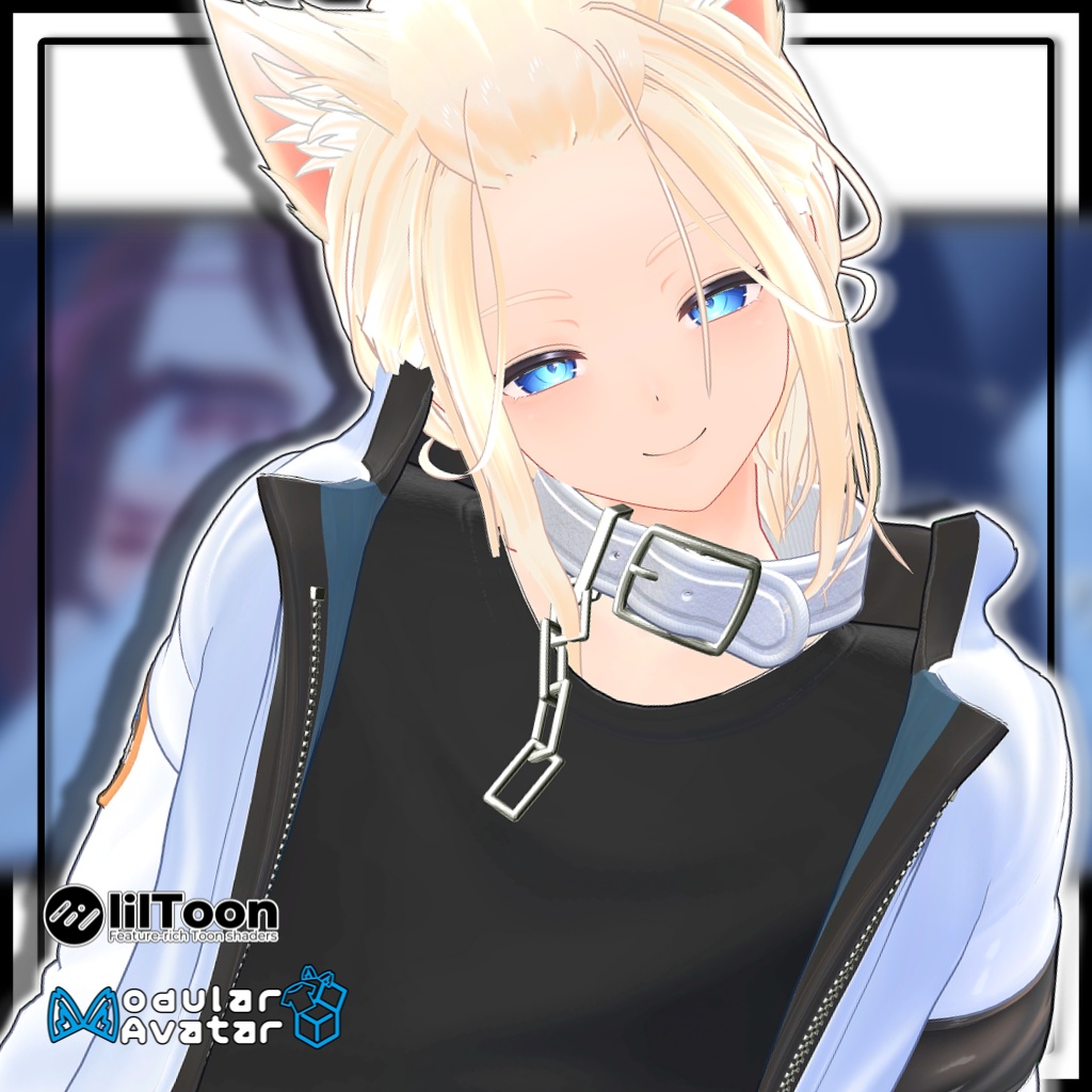 【10アバター対応】メンズポニーテール/long hair tied back【MA対応】