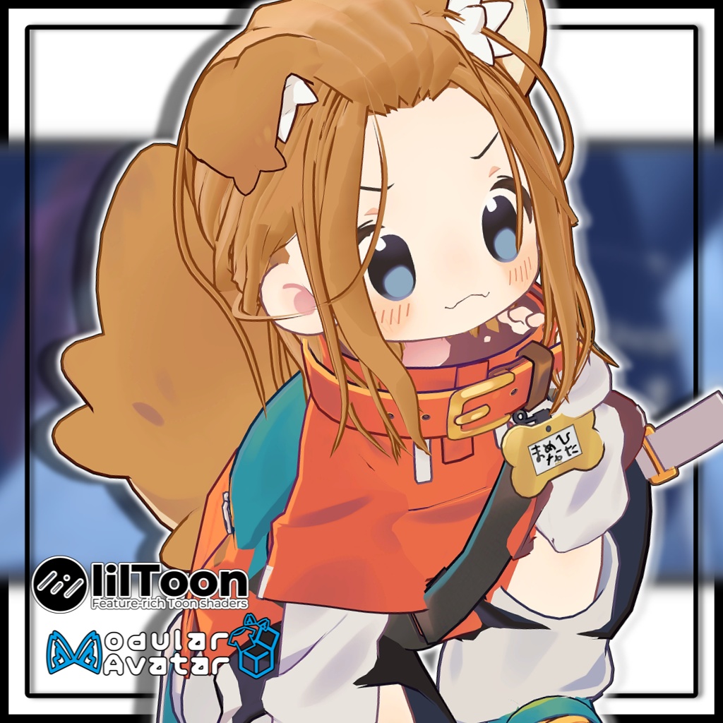 【10アバター対応】メンズポニーテール/long hair tied back【MA対応】