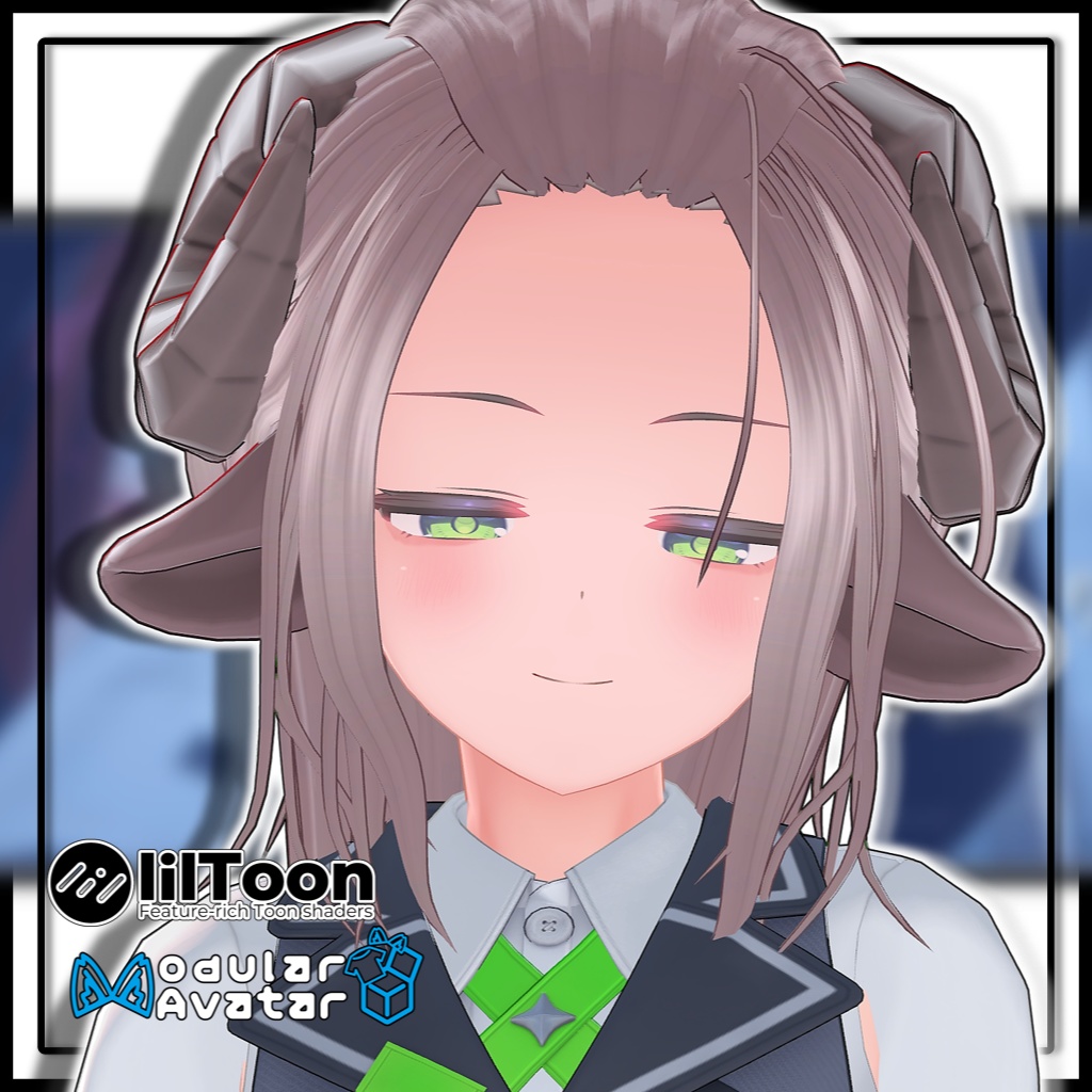 【10アバター対応】メンズポニーテール/long hair tied back【MA対応】