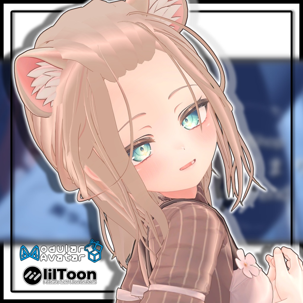 【10アバター対応】メンズポニーテール/long hair tied back【MA対応】