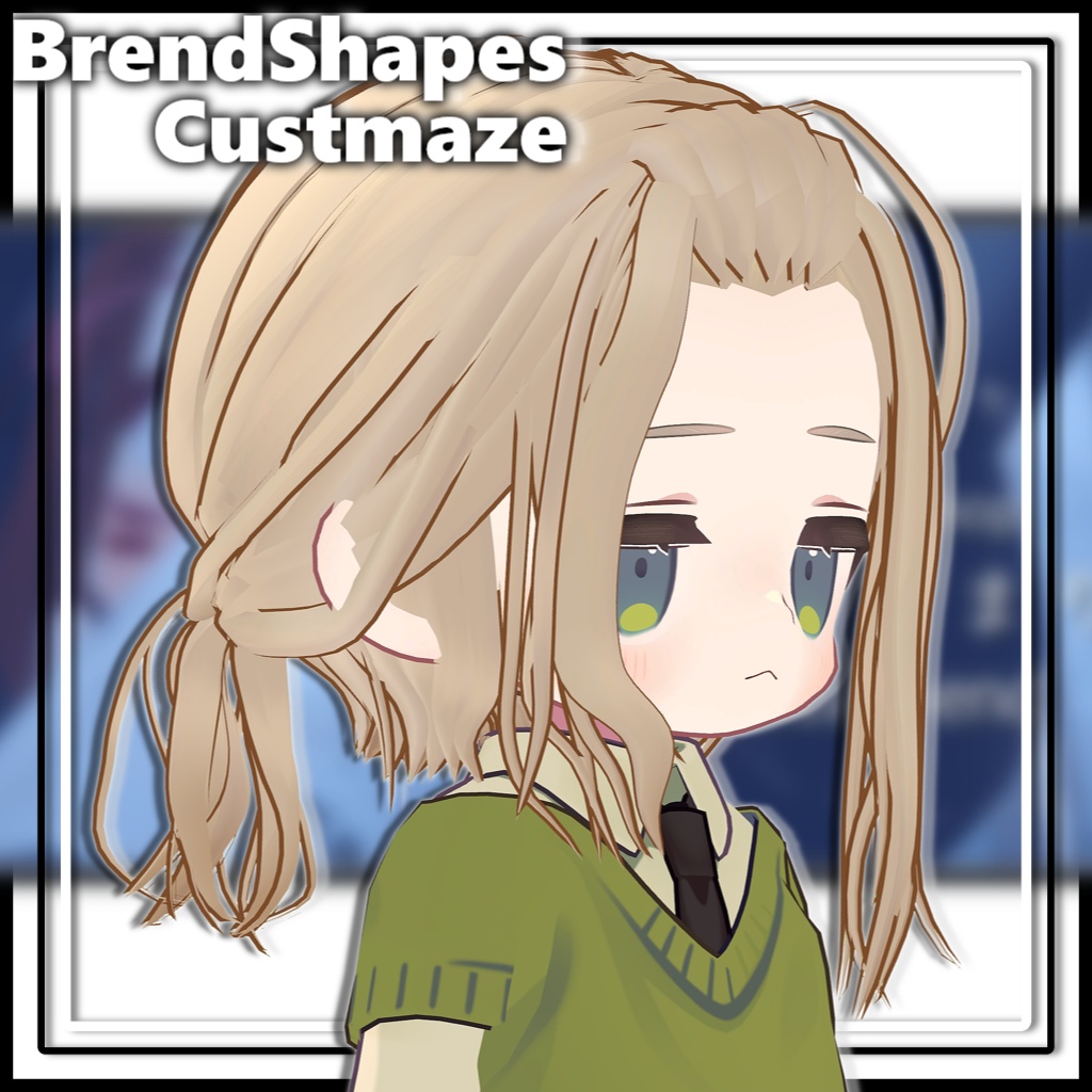 【10アバター対応】メンズポニーテール/long hair tied back【MA対応】