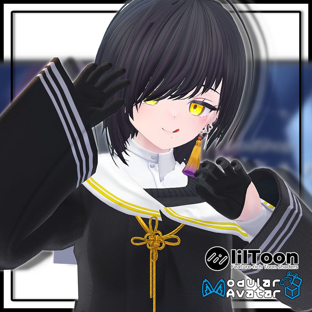 【7アバター対応】アシンメトリーヘア/Asymmetrical Hair【MA対応】