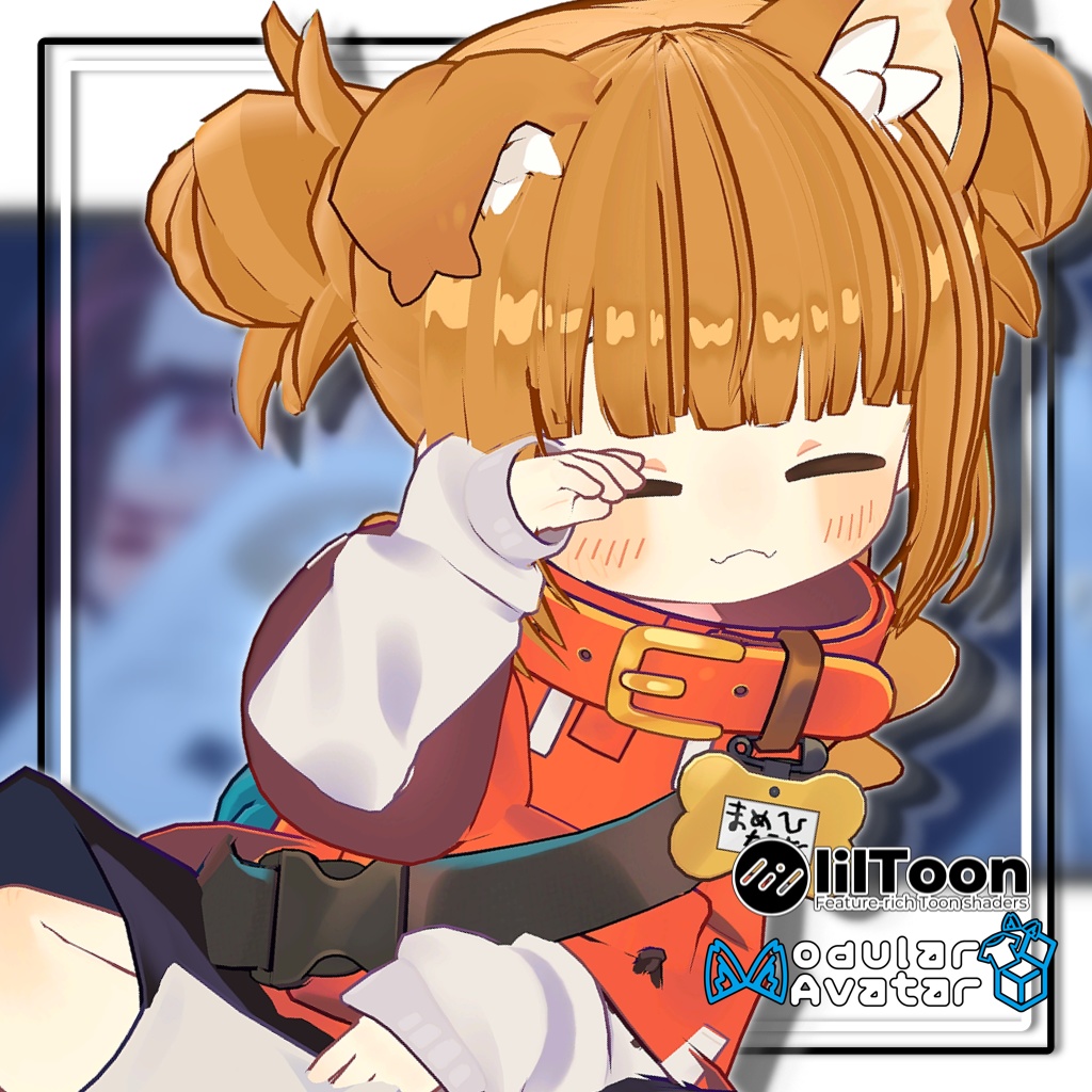 【7アバター対応】ツインお団子ヘア-リコリス【MA対応】