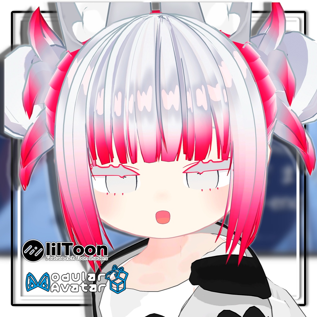 【7アバター対応】ツインお団子ヘア-リコリス【MA対応】