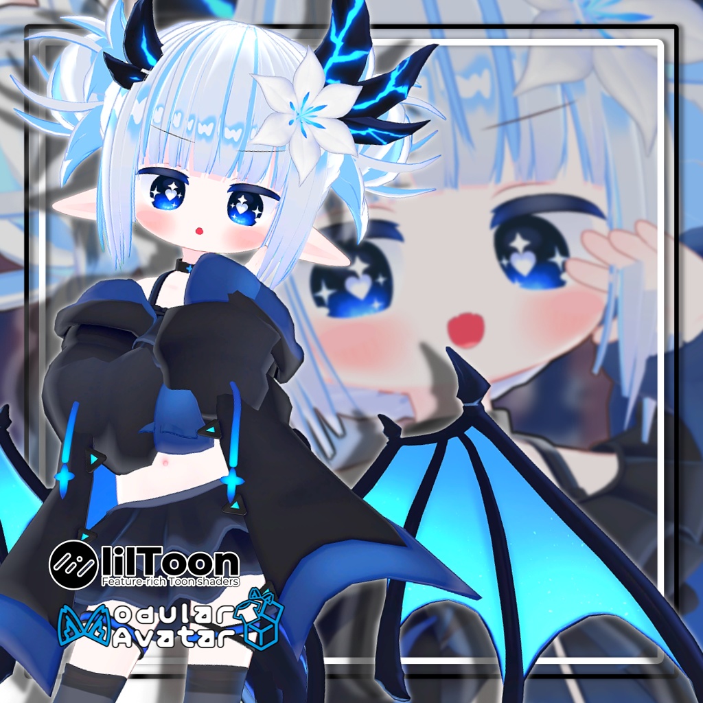 【7アバター対応】ツインお団子ヘア-リコリス【MA対応】