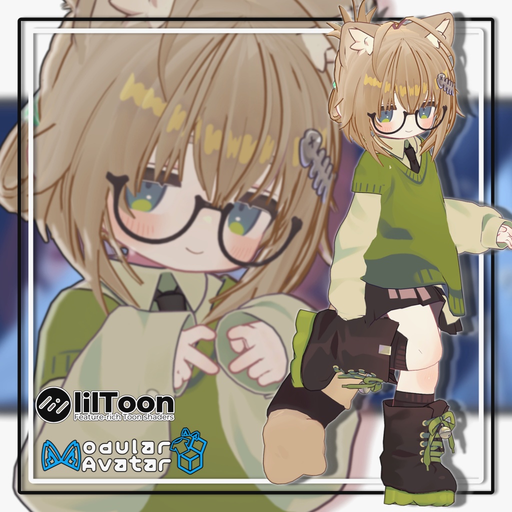 【11アバター対応】ハルキゲニアサイドアップリバースヘア【MA対応】