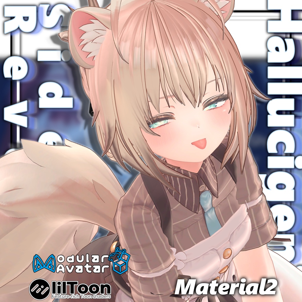 【11アバター対応】ハルキゲニアサイドアップリバースヘア【MA対応】