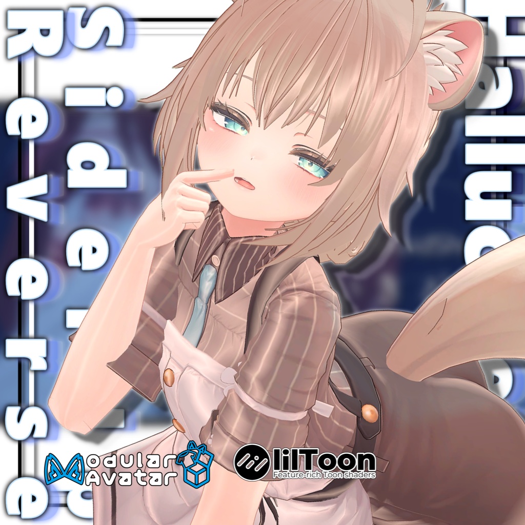 【11アバター対応】ハルキゲニアサイドアップリバースヘア【MA対応】