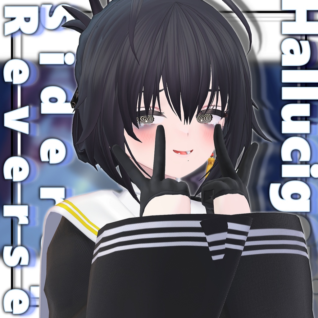 【11アバター対応】ハルキゲニアサイドアップリバースヘア【MA対応】