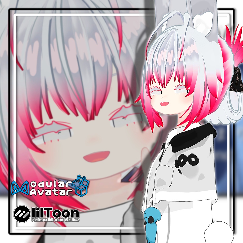 【11アバター対応】ハルキゲニアサイドアップリバースヘア【MA対応】