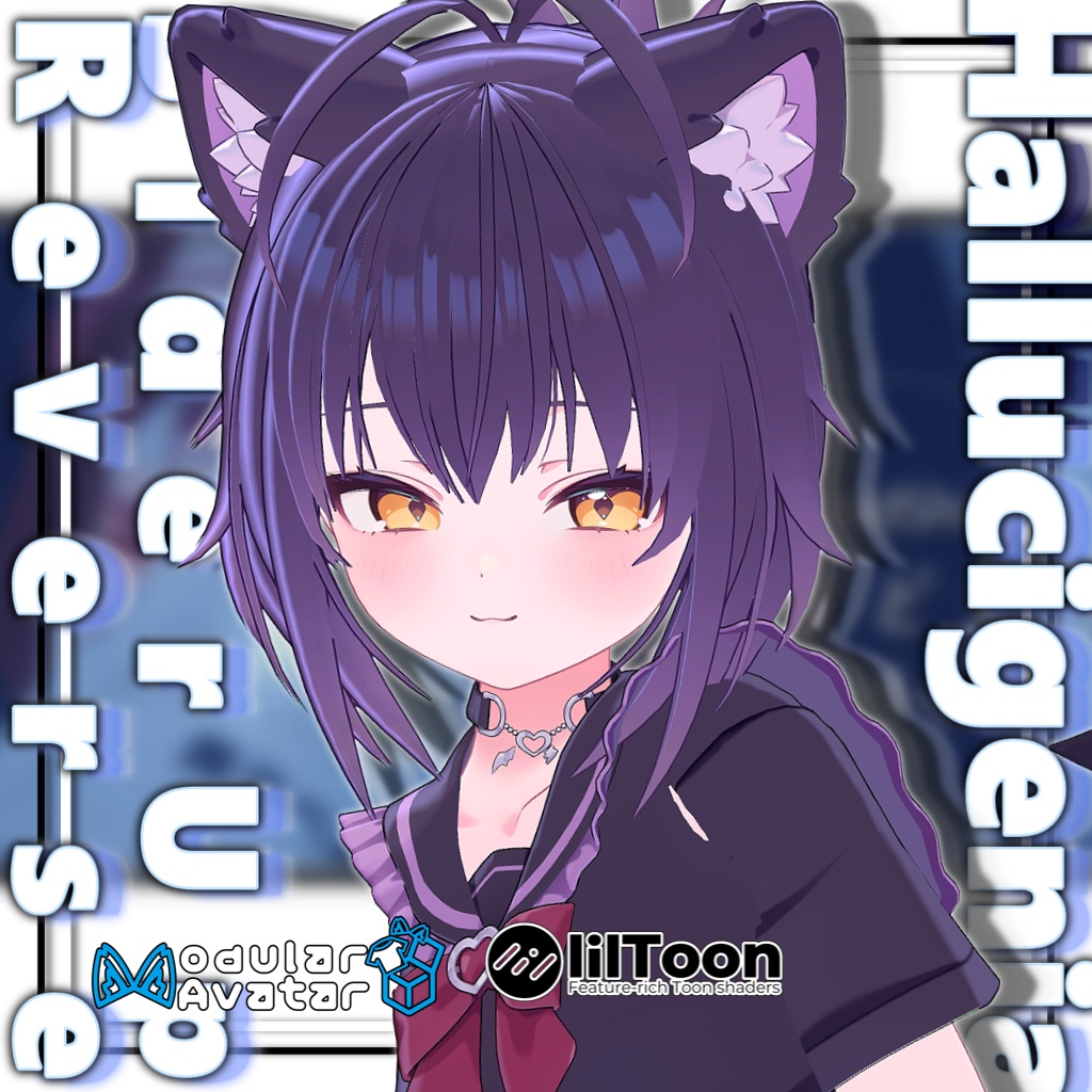 【11アバター対応】ハルキゲニアサイドアップリバースヘア【MA対応】