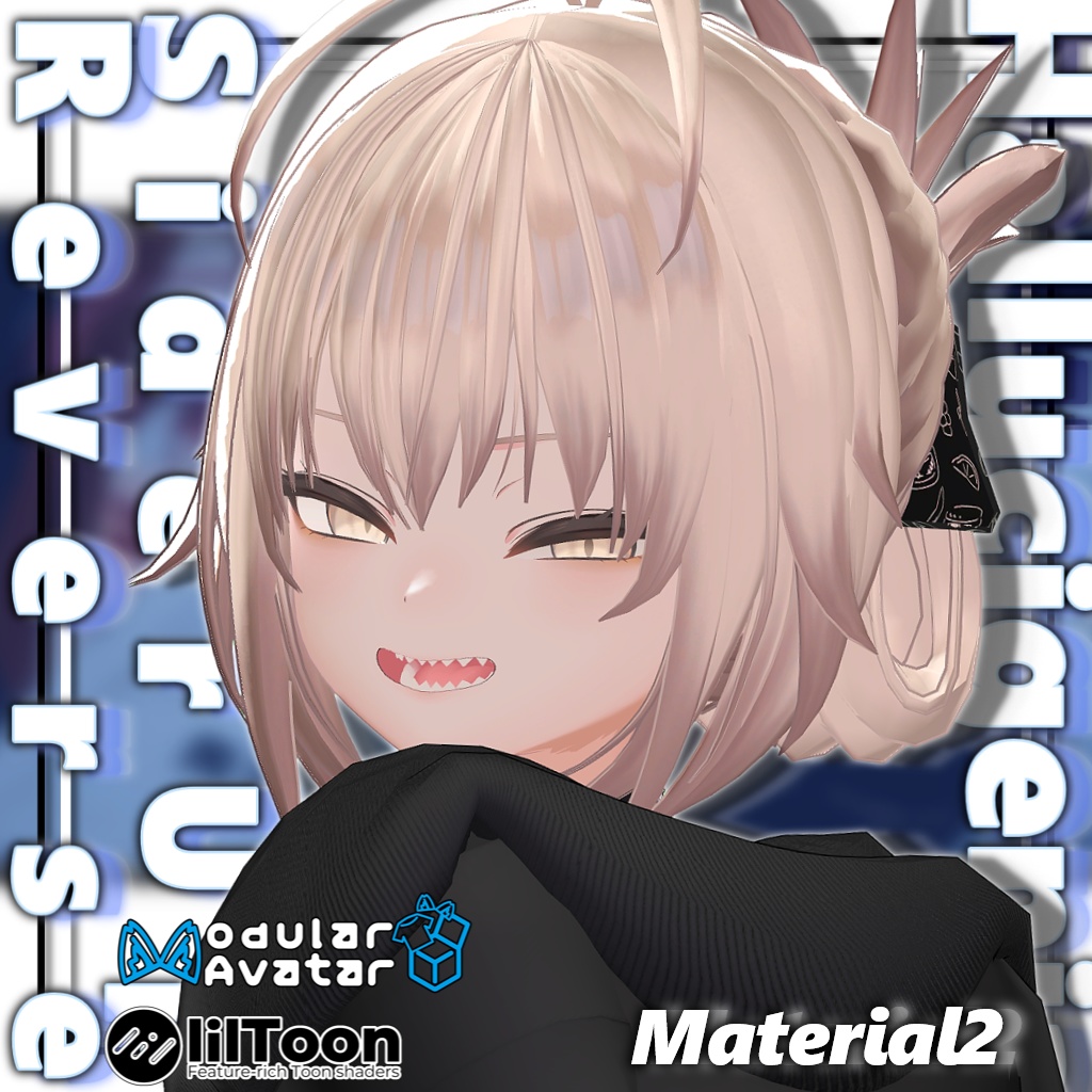 【11アバター対応】ハルキゲニアサイドアップリバースヘア【MA対応】