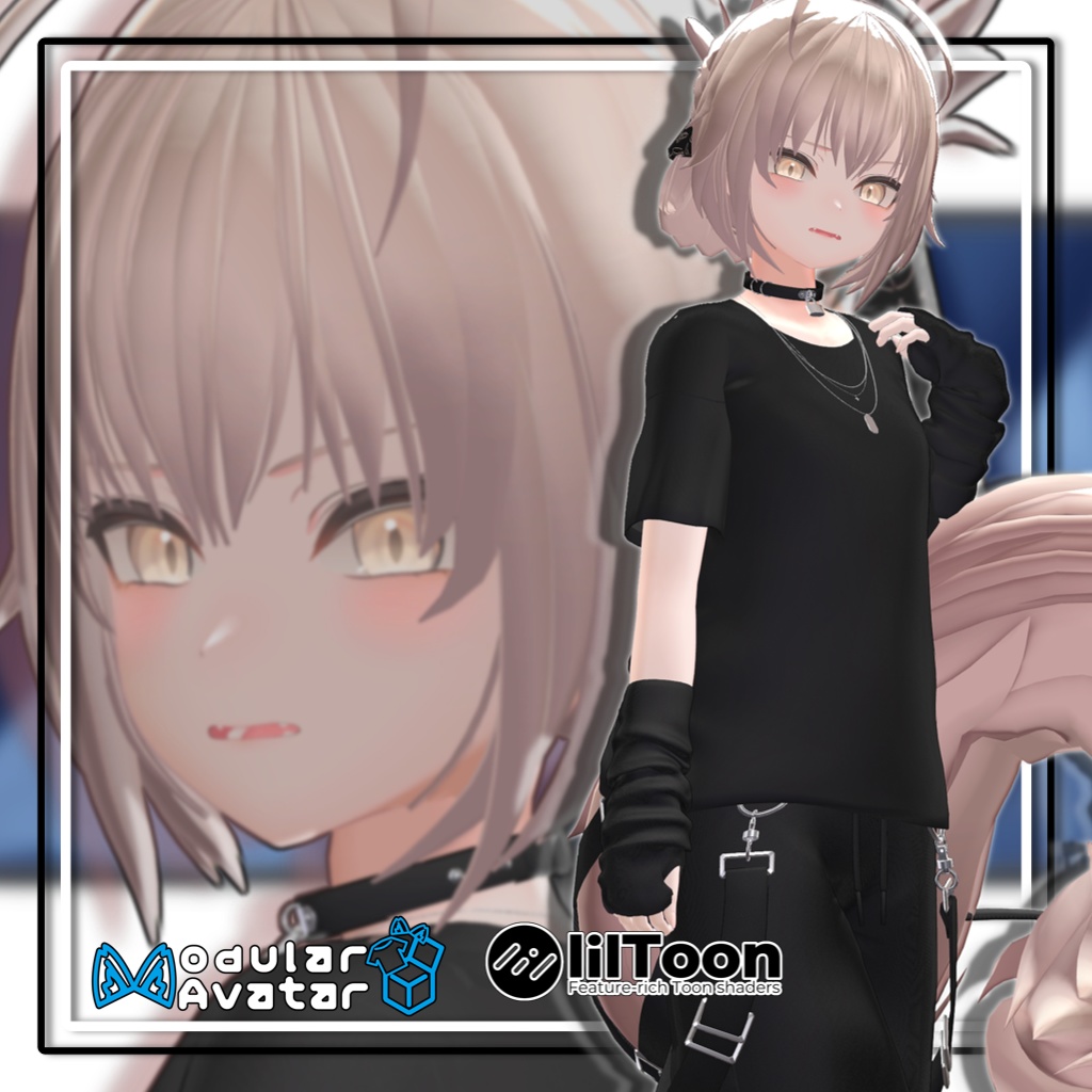 【11アバター対応】ハルキゲニアサイドアップリバースヘア【MA対応】