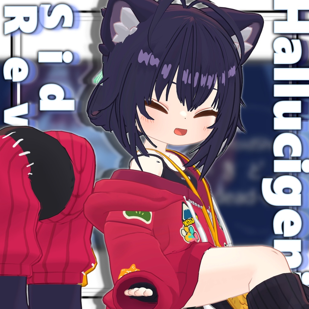 【11アバター対応】ハルキゲニアサイドアップリバースヘア【MA対応】