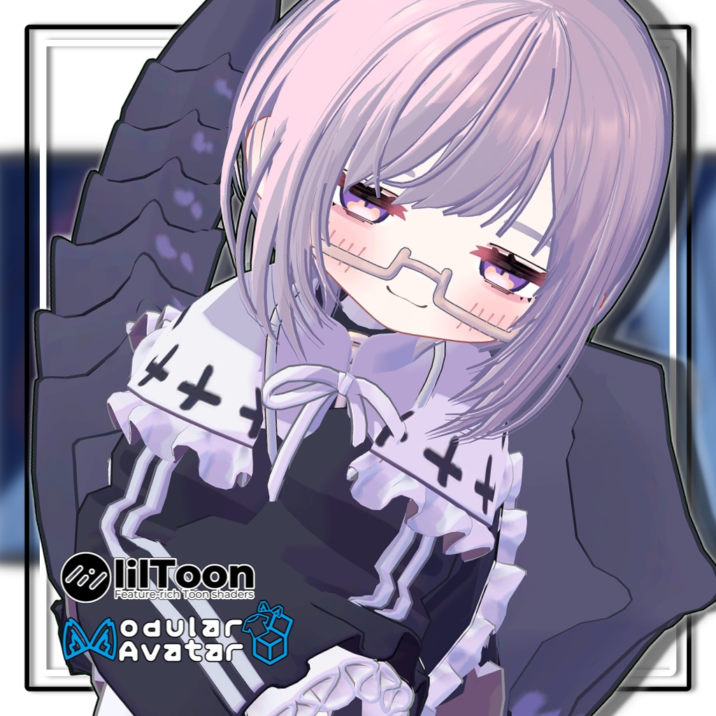 【複数アバター対応】ラウンドショートヘア【髪型】