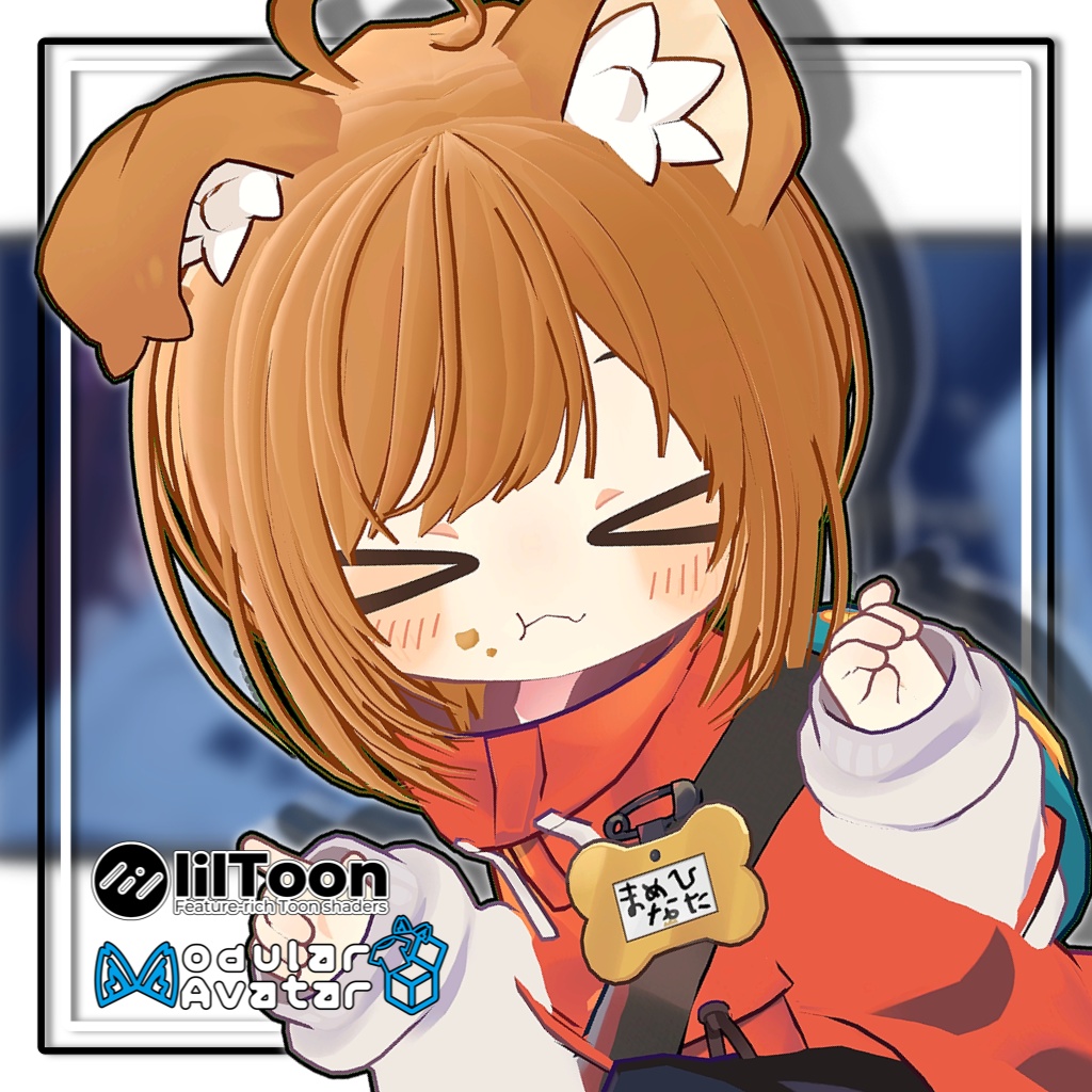 【複数アバター対応】ラウンドショートヘア【髪型】