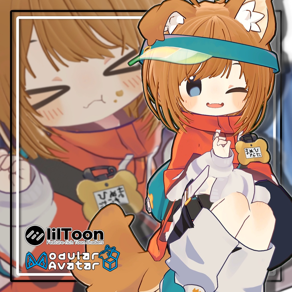 【複数アバター対応】ラウンドショートヘア【髪型】