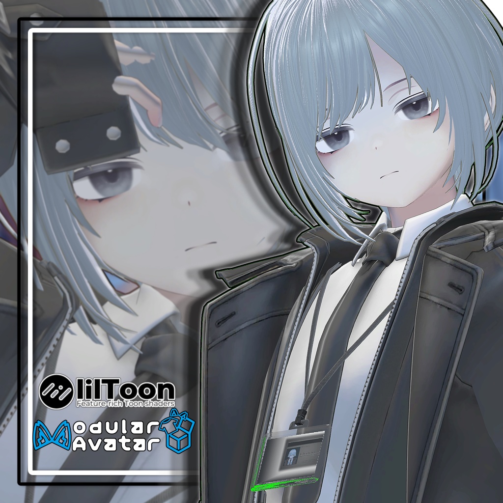 【複数アバター対応】ラウンドショートボブヘア【髪型】