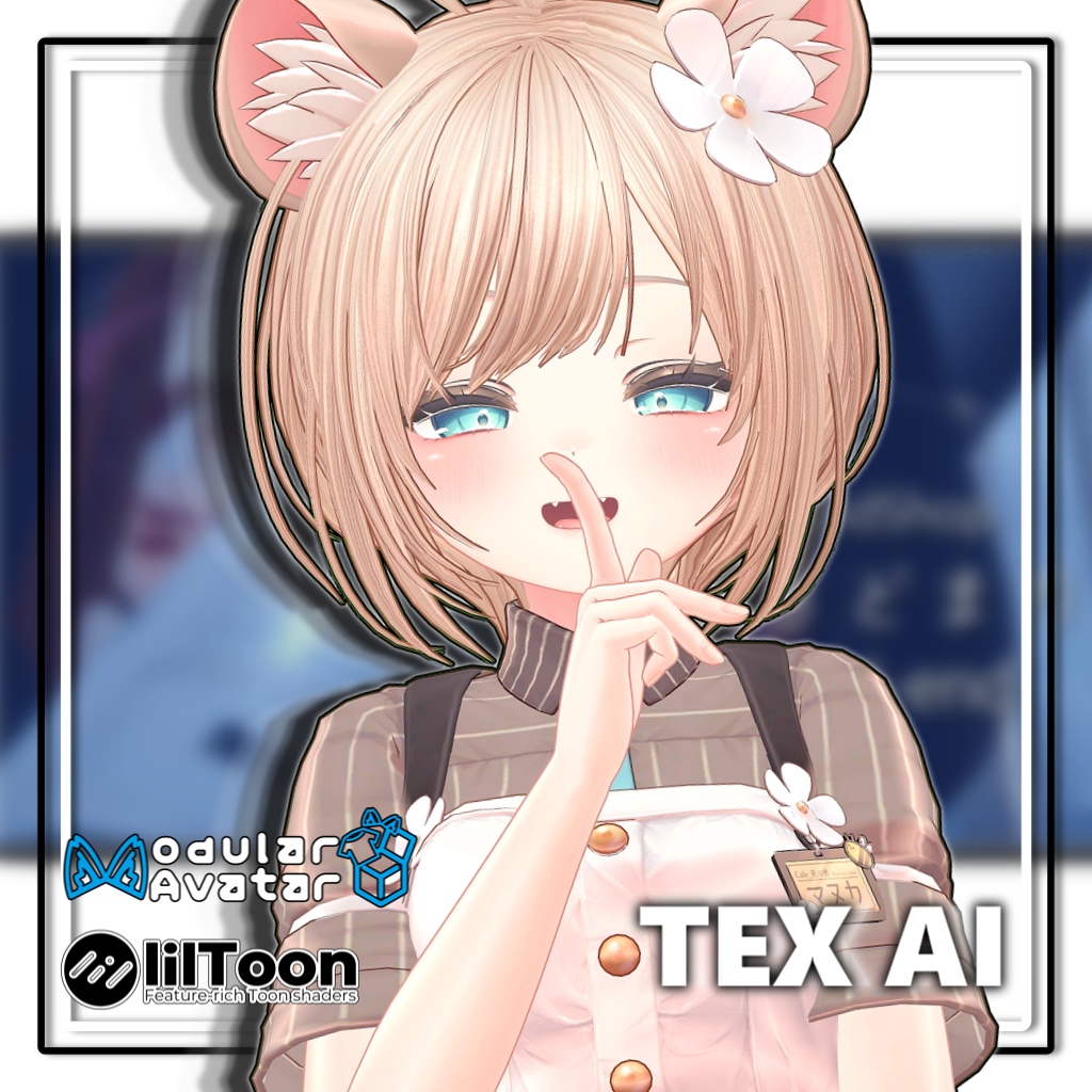 【複数アバター対応】ラウンドショートヘア【髪型】