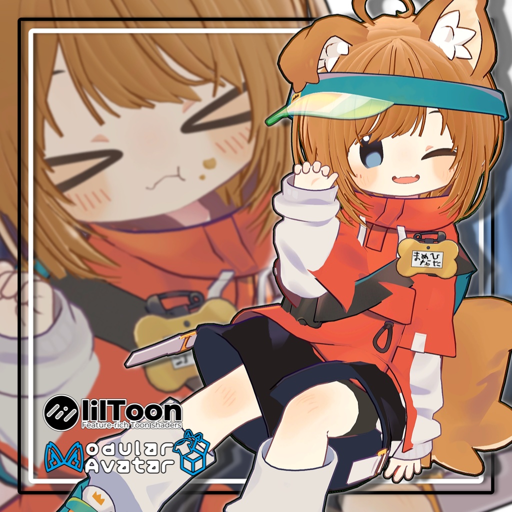 【複数アバター対応】ラウンドショートヘア【髪型】