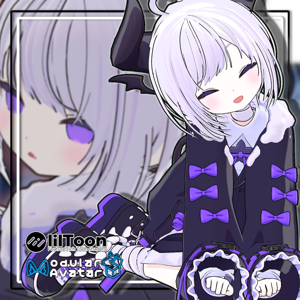 【複数アバター対応】ラウンドショートヘア【髪型】