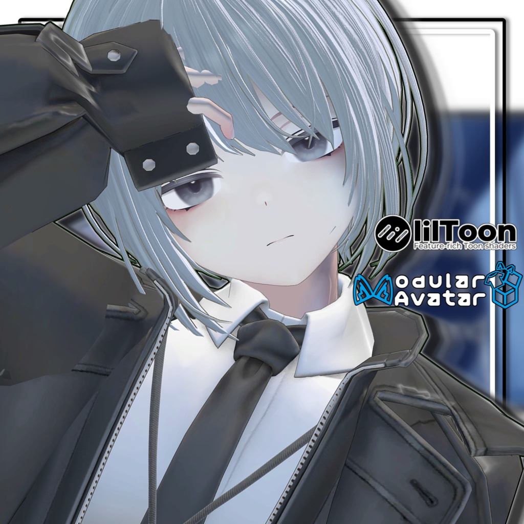 【複数アバター対応】ラウンドショートボブヘア【髪型】