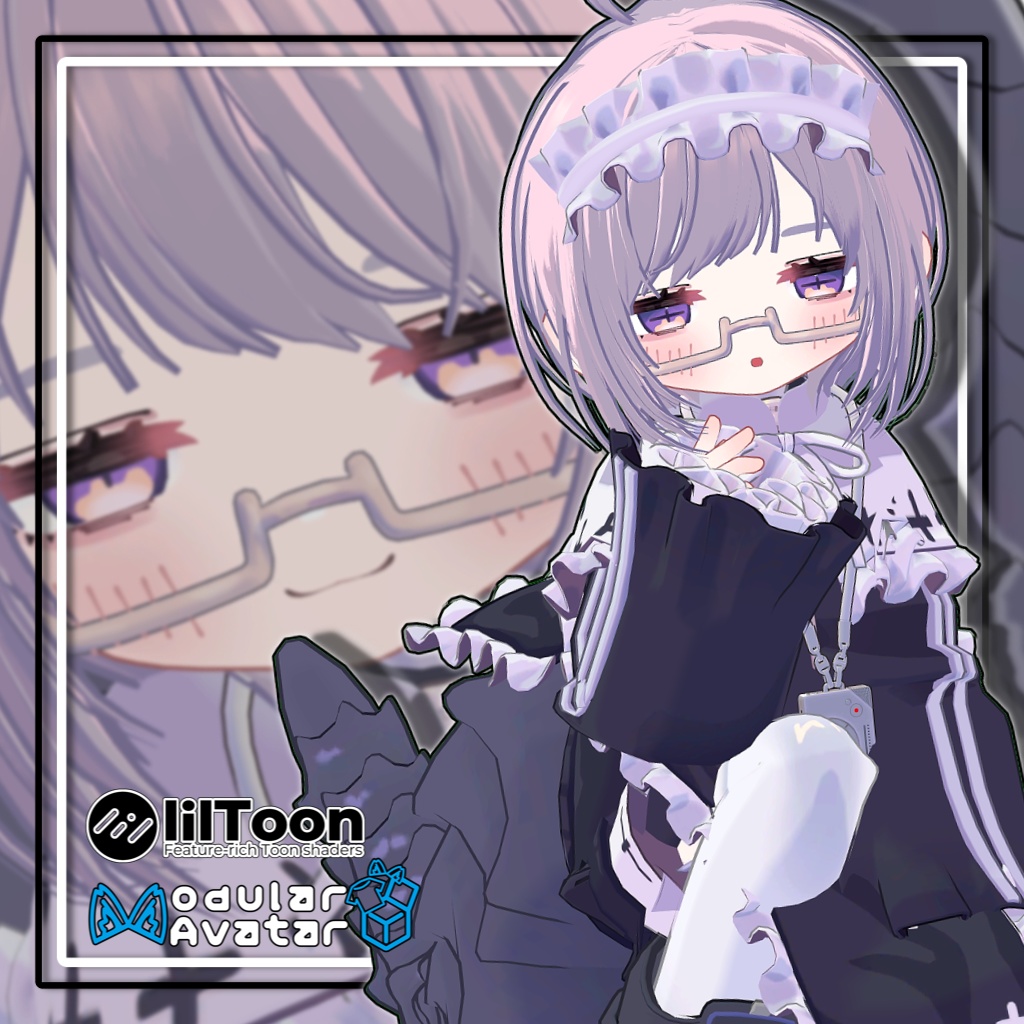 【複数アバター対応】ラウンドショートヘア【髪型】