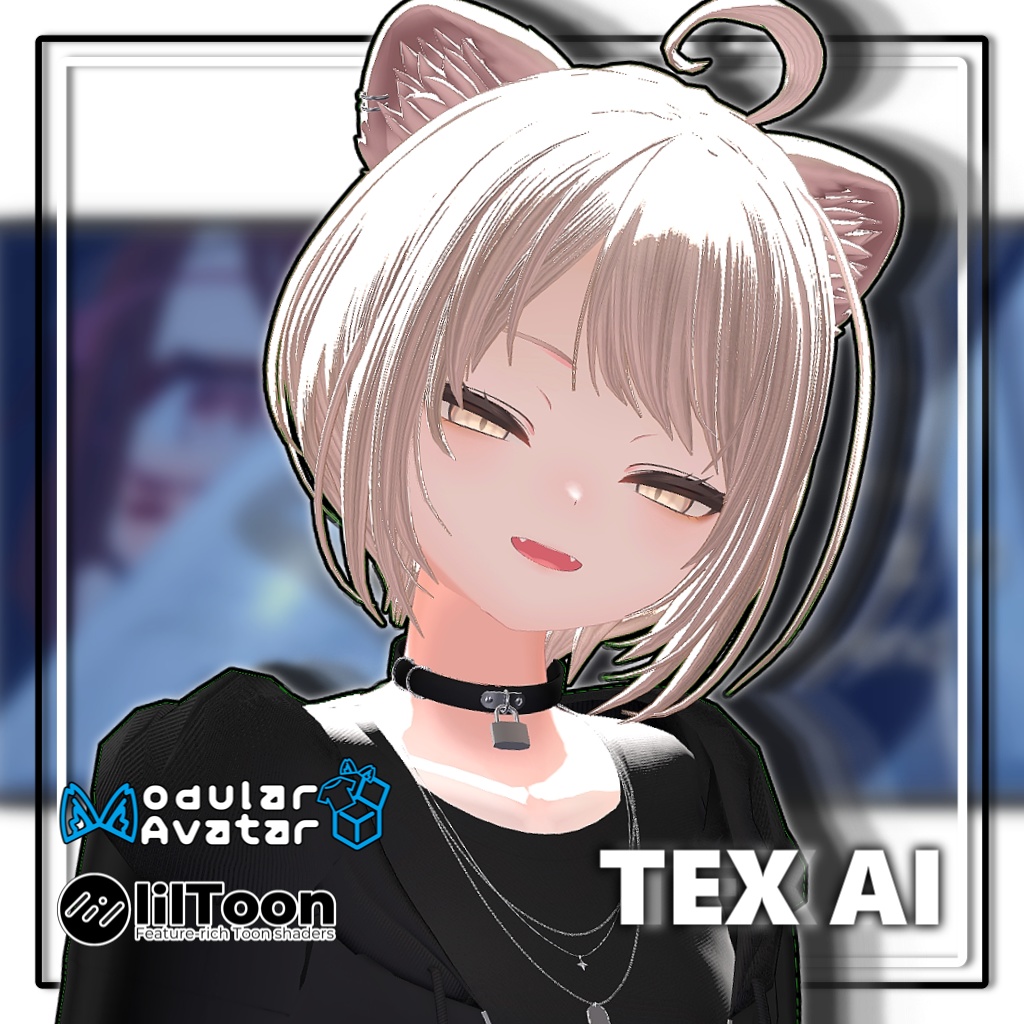 【複数アバター対応】ラウンドショートヘア【髪型】