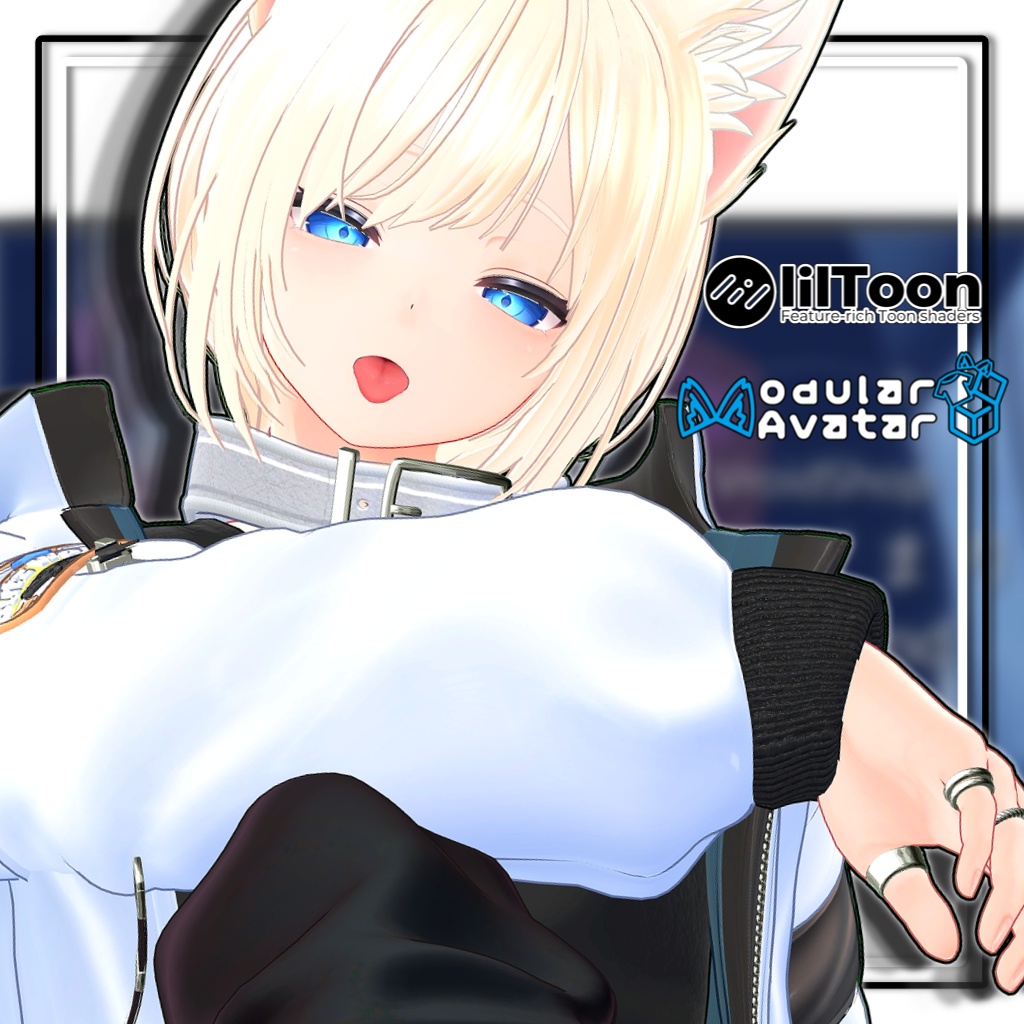 【複数アバター対応】ラウンドショートヘア【髪型】