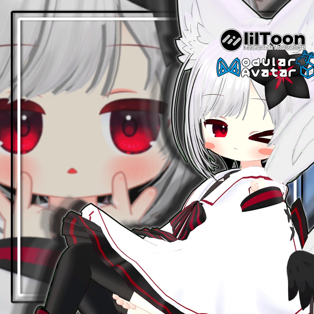 【複数アバター対応】ラウンドショートヘア【髪型】