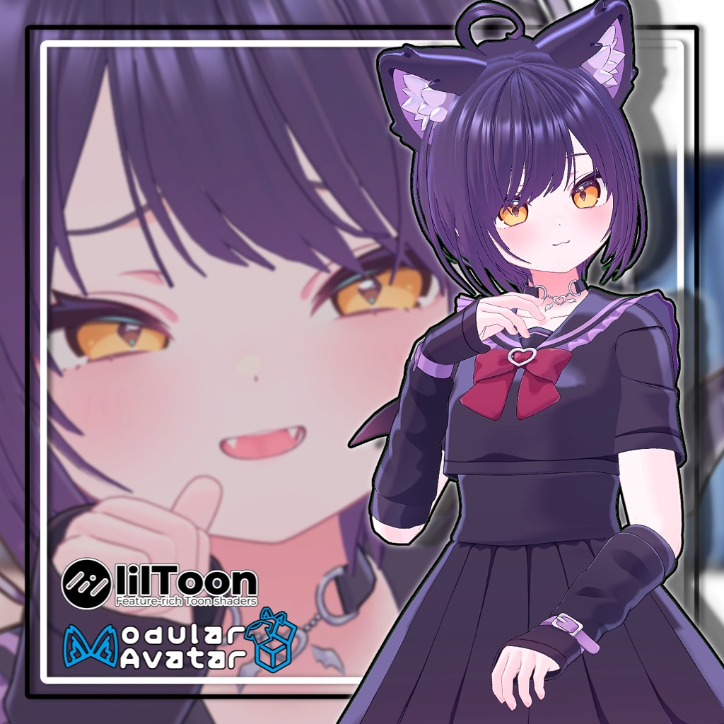 【複数アバター対応】ラウンドショートヘア【髪型】