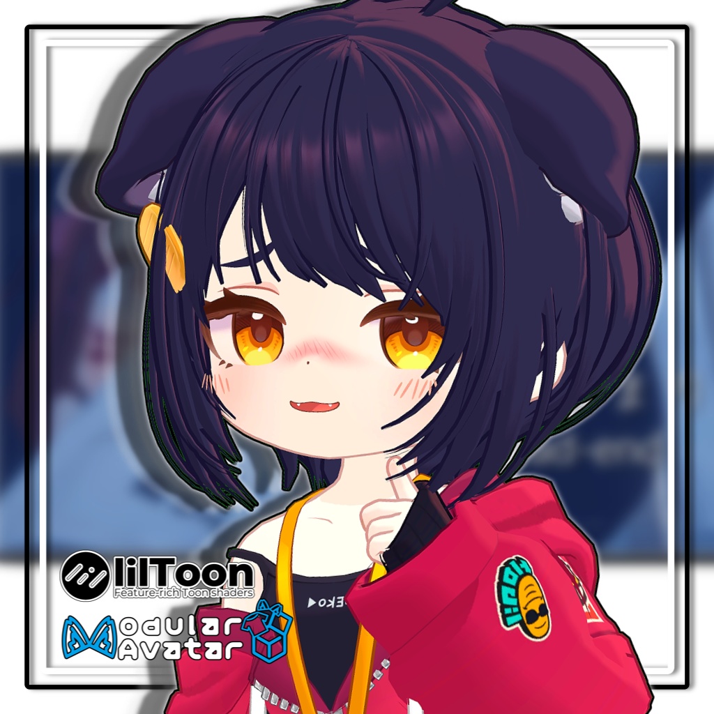 【複数アバター対応】ラウンドショートヘア【髪型】