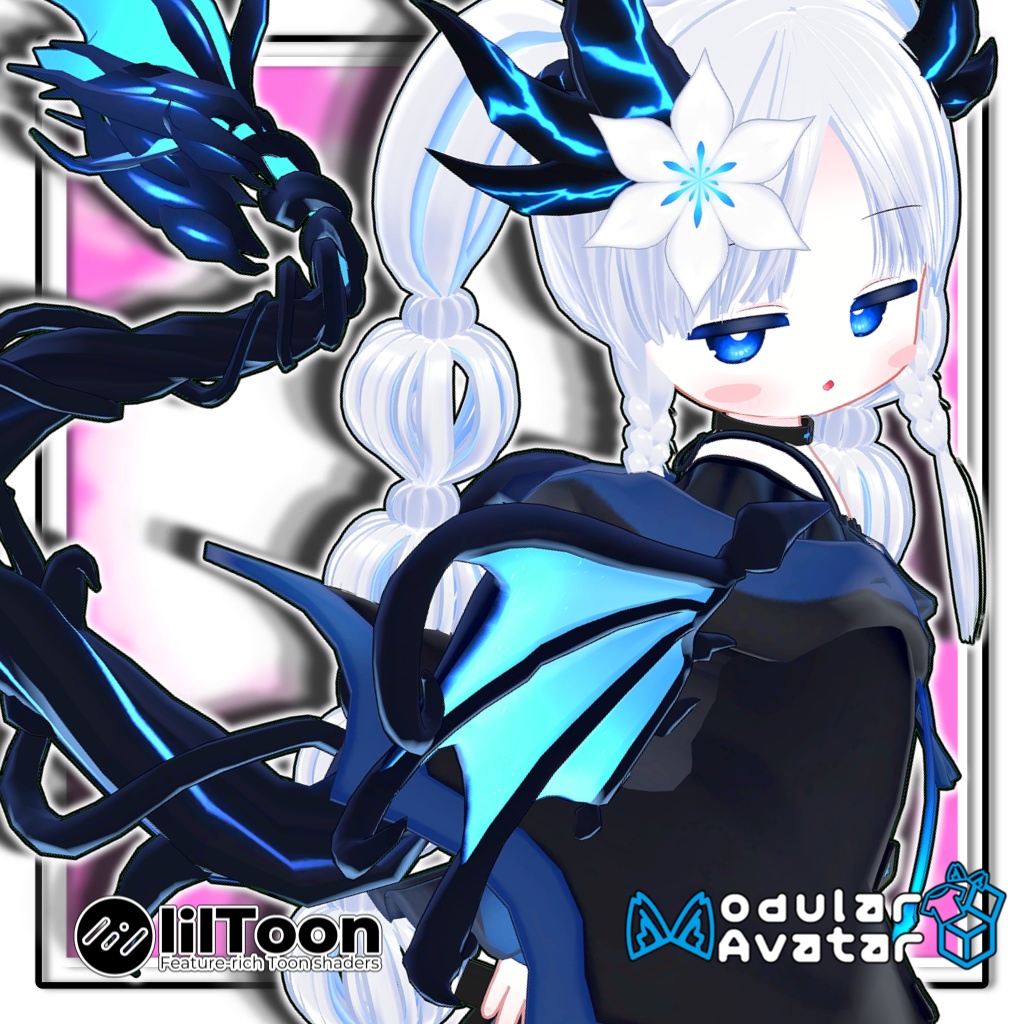 【複数アバター対応】まるふわツインバルーンヘア/Maru-Fuwa Twin Balloon Hair【髪型】