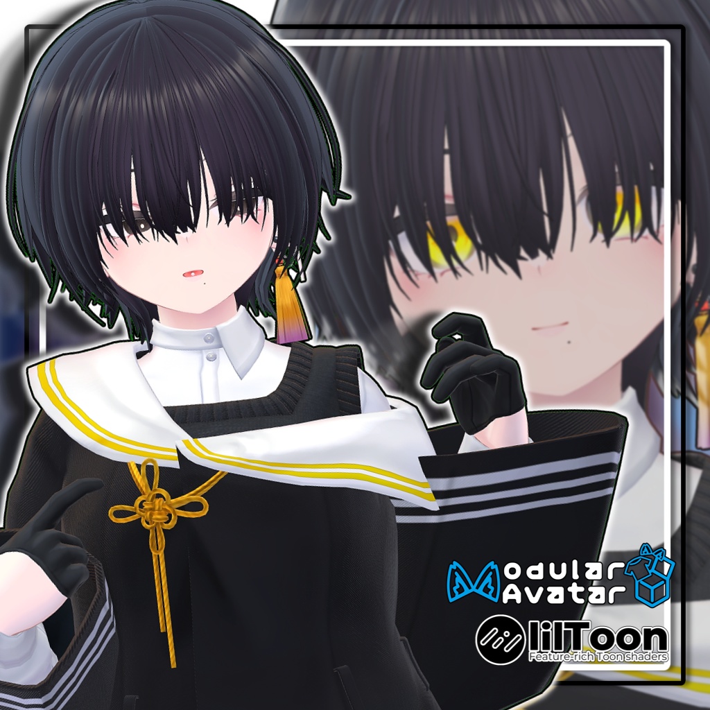 【11アバター対応】ダウナーショートヘアⅡ/Downer Short2【髪型】