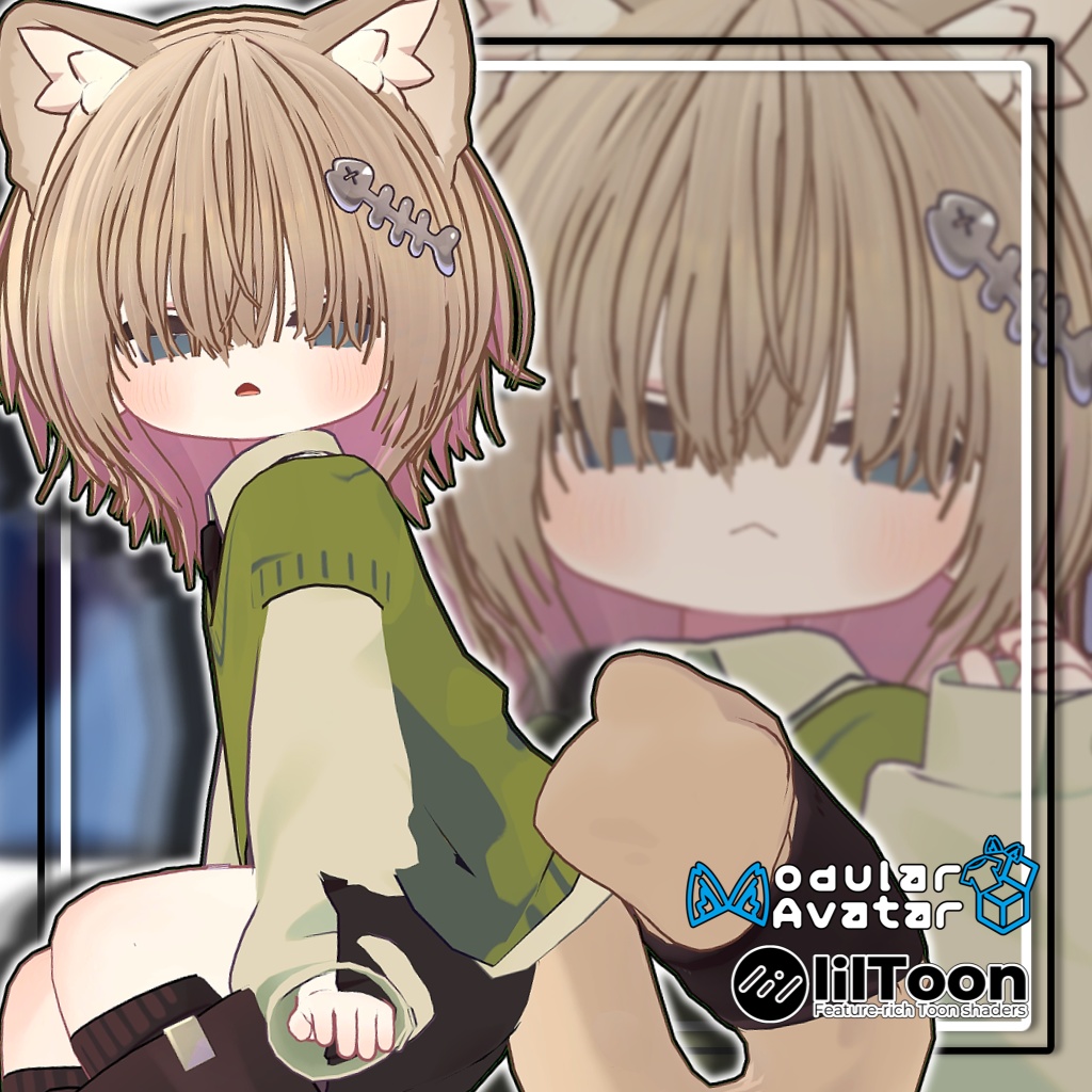 【11アバター対応】ダウナーショートヘアⅡ/Downer Short2【髪型】