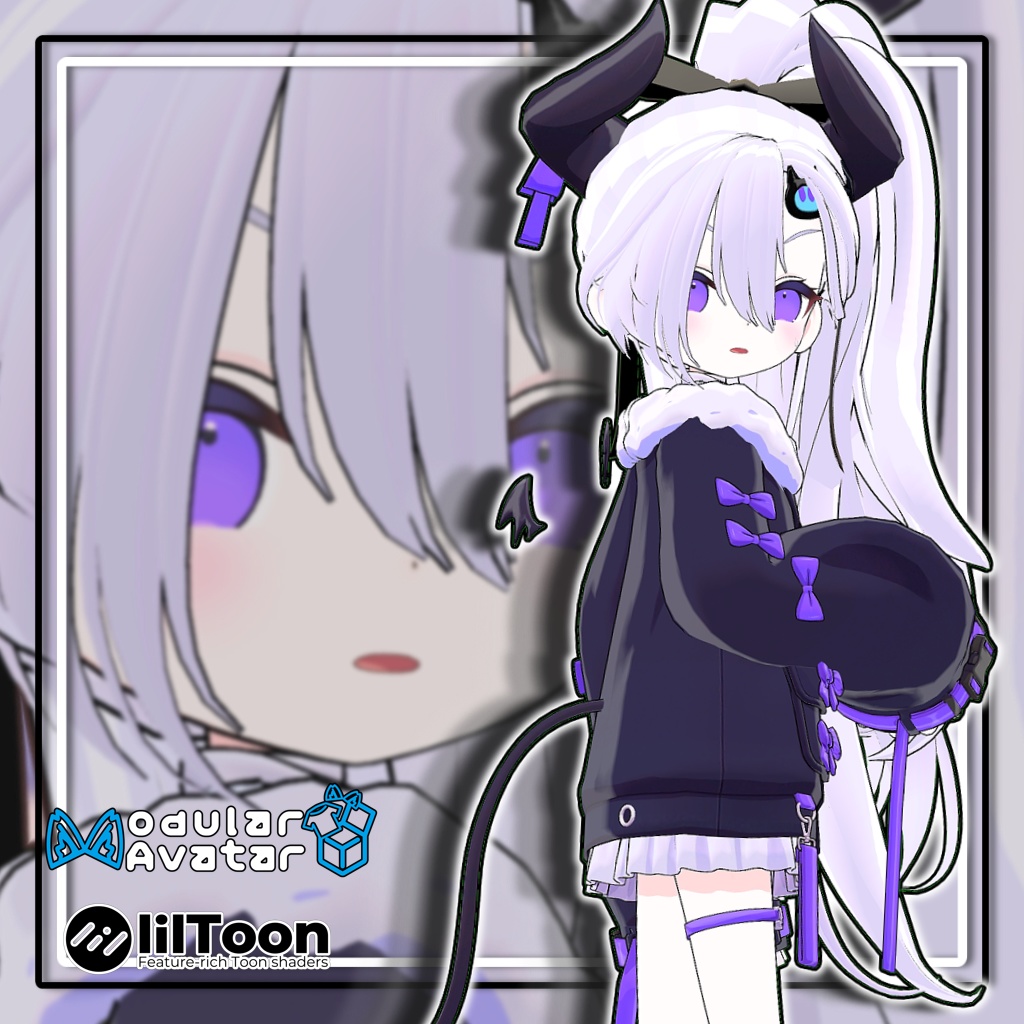 【10アバター対応】サイドテールヘア/Side Tail Hair【髪型】