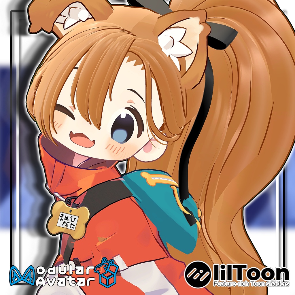 【10アバター対応】サイドテールヘア/Side Tail Hair【髪型】