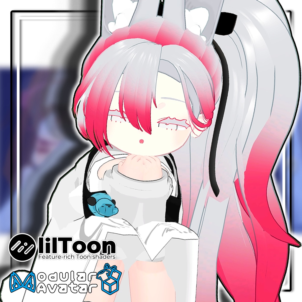 【10アバター対応】サイドテールヘア/Side Tail Hair【髪型】