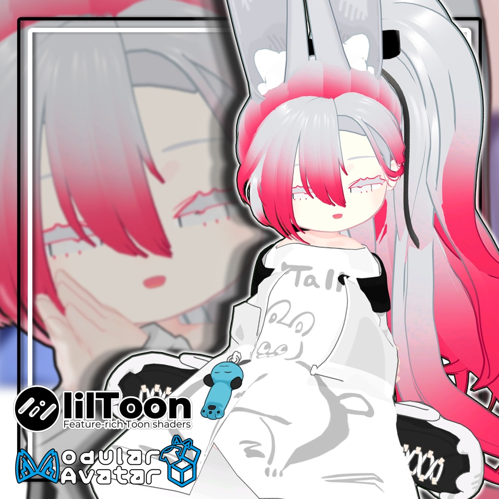【10アバター対応】サイドテールヘア/Side Tail Hair【髪型】