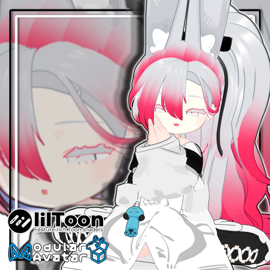 【10アバター対応】サイドテールヘア/Side Tail Hair【髪型】