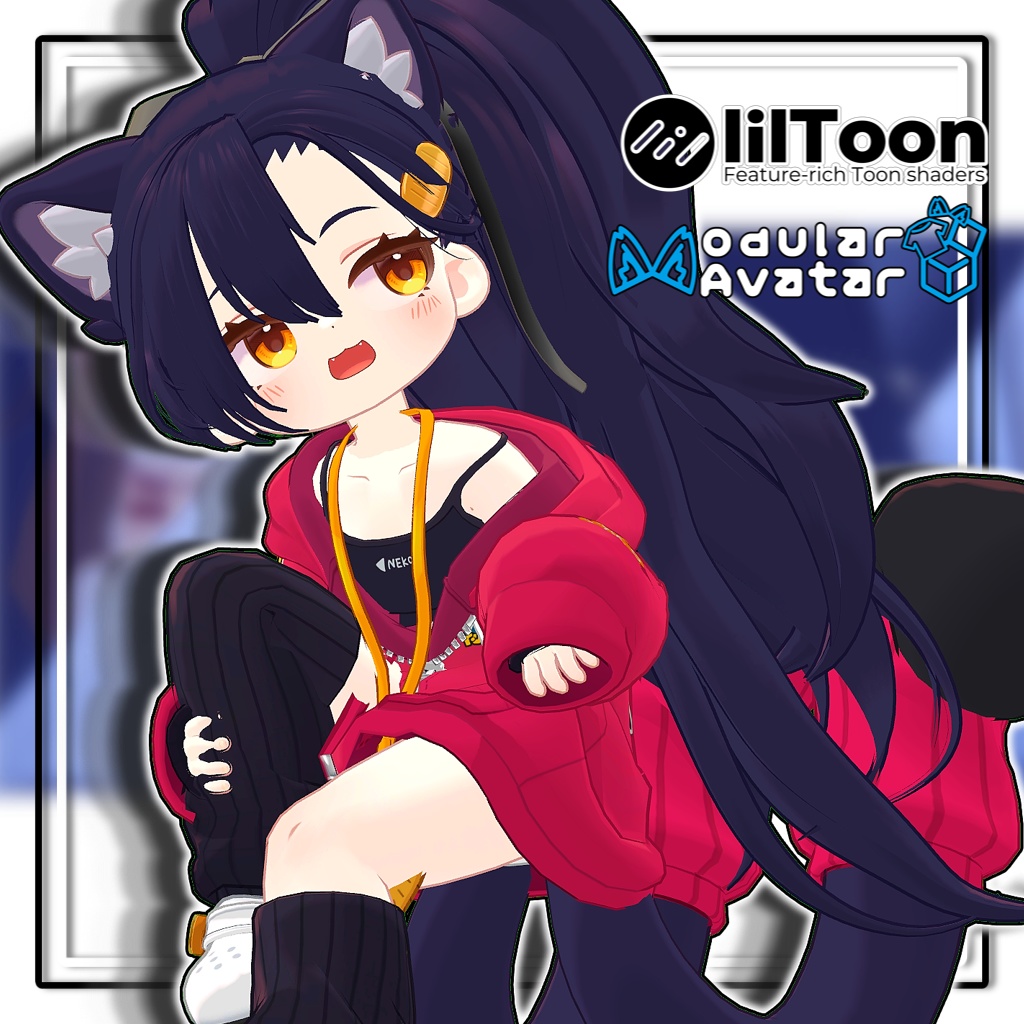 【10アバター対応】サイドテールヘア/Side Tail Hair【髪型】