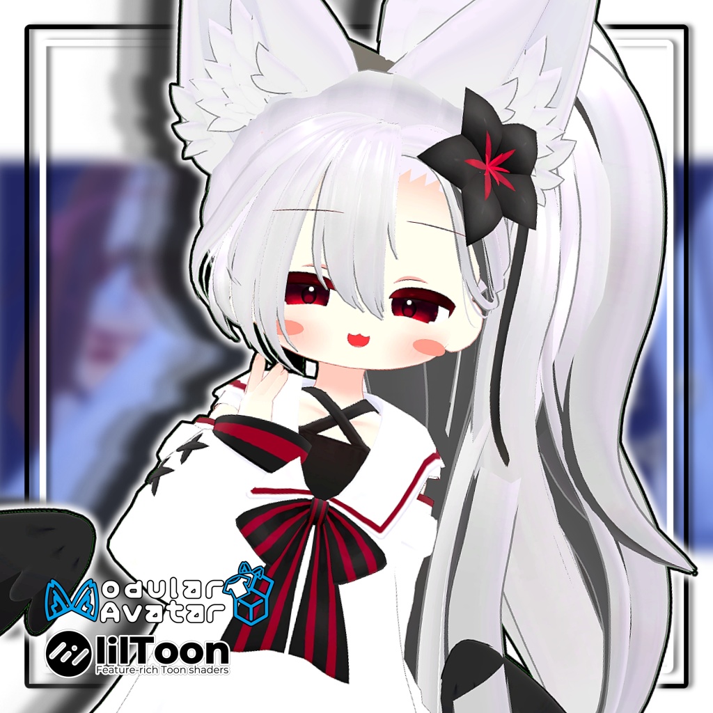 【10アバター対応】サイドテールヘア/Side Tail Hair【髪型】