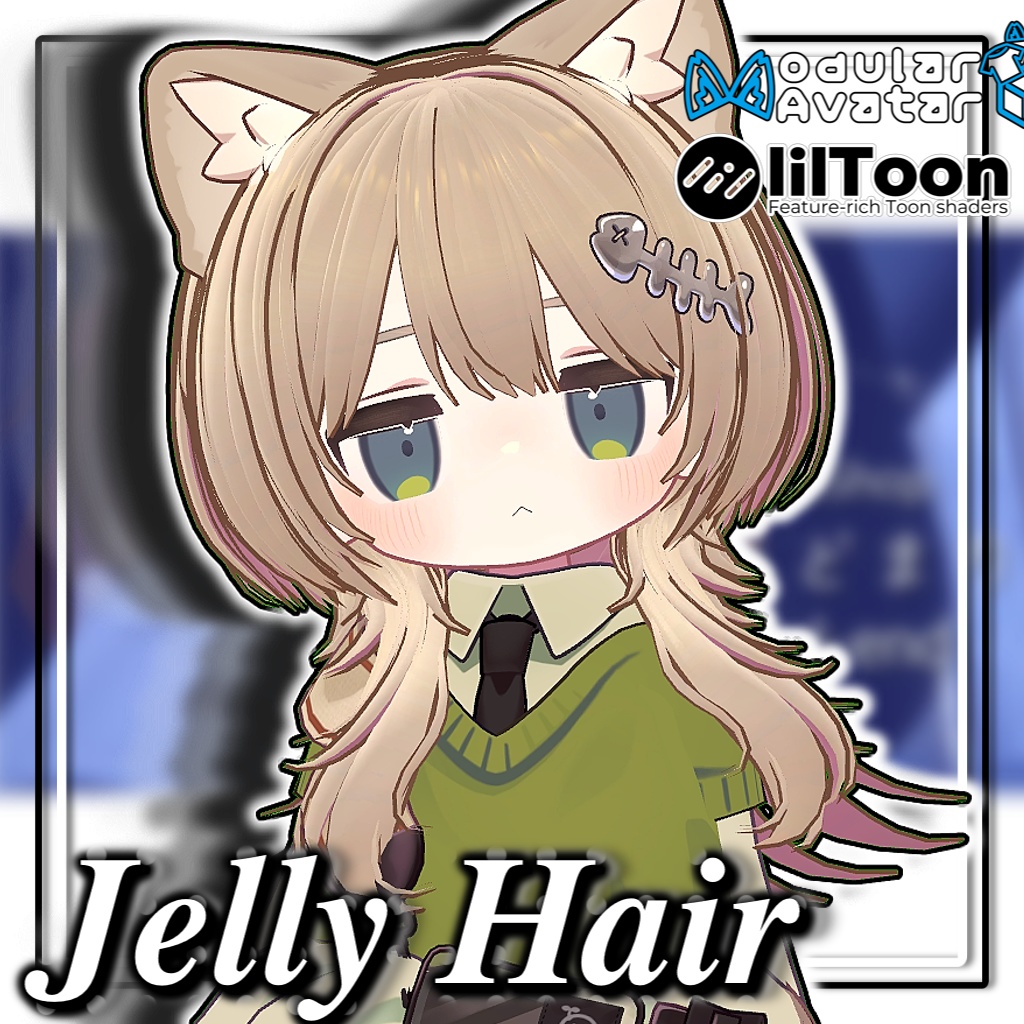 🪼【22アバター対応】くらげヘア/Jelly Hair【髪型】