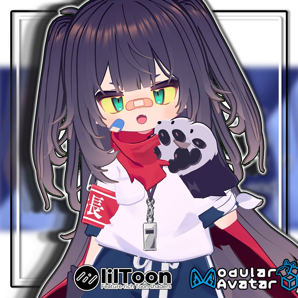 【複数アバター対応】🌸ハーフツインテール/Half Twintails【髪型】