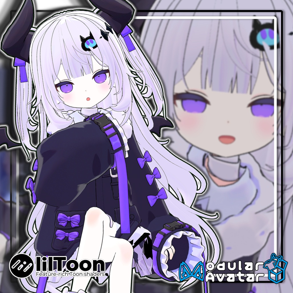 【複数アバター対応】🌸ハーフツインテール/Half Twintails【髪型】