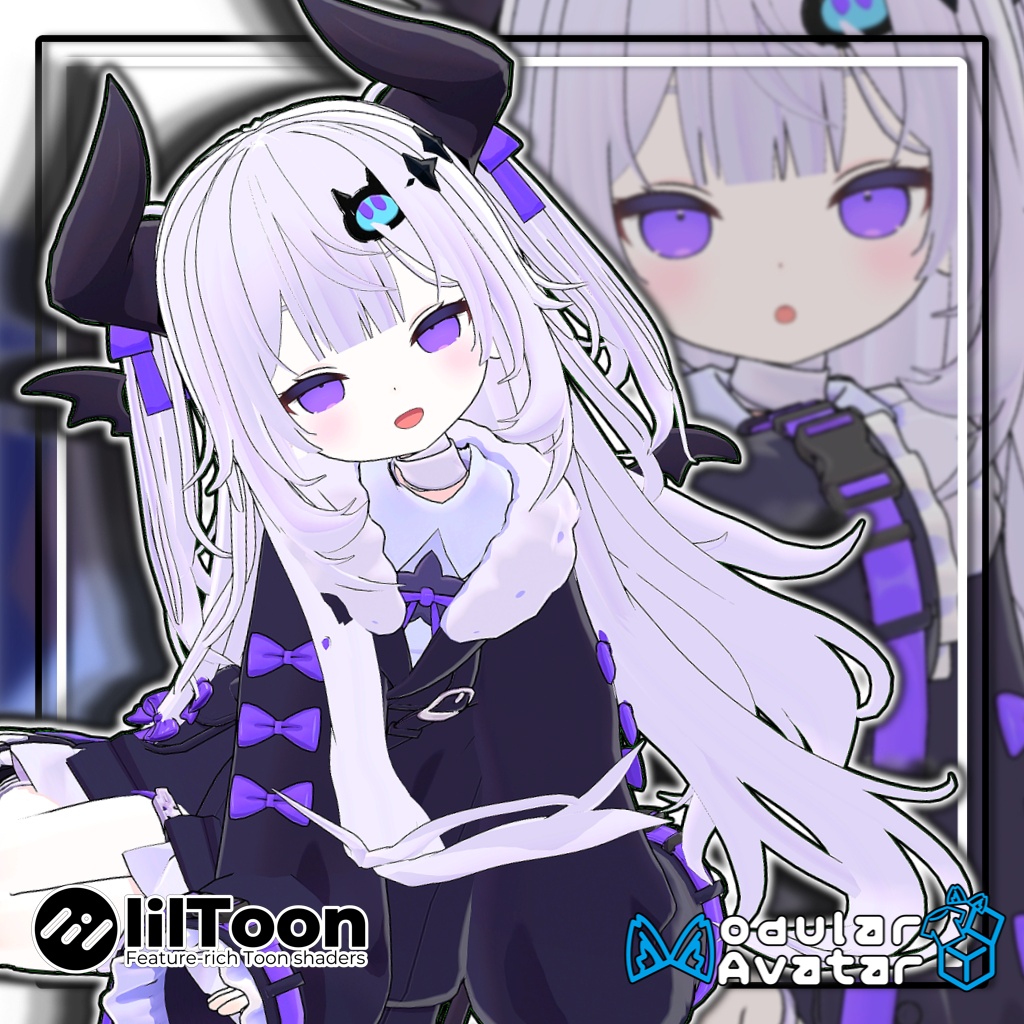 【複数アバター対応】🌸ハーフツインテール/Half Twintails【髪型】