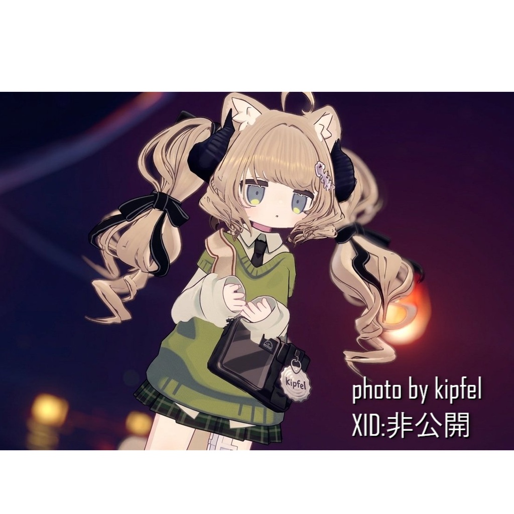 【複数アバター対応】🐉ドラゴニックふわもこツイン🎀【髪型】