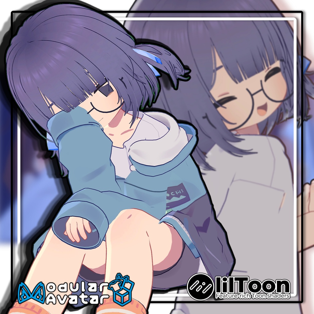 【複数アバター対応】ローツインボブヘア/LowTwin-Bob Hair【髪型】