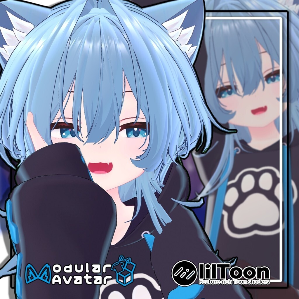 【20アバター対応】インテークウルフ/InterkWolf【髪型】
