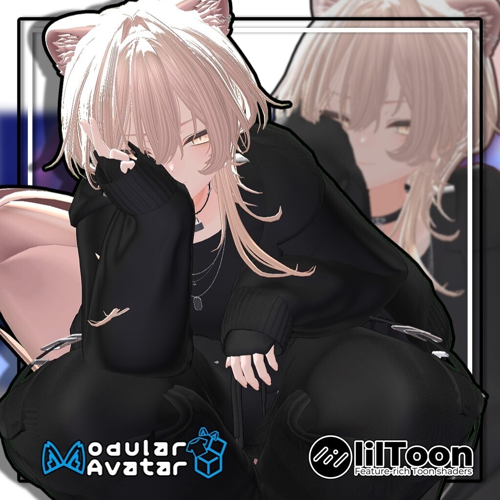 【20アバター対応】インテークウルフ/InterkWolf【髪型】